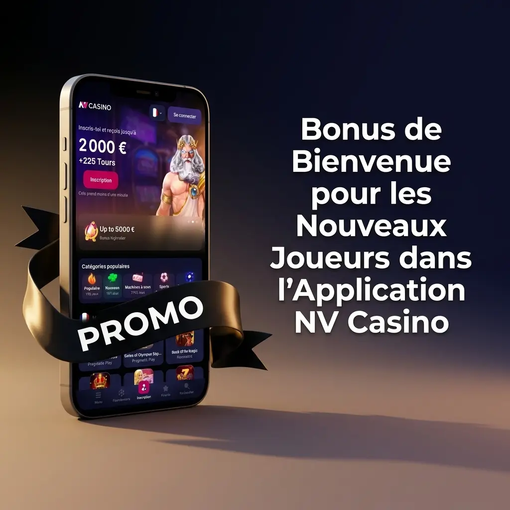 Bonus de bienvenue NV Casino : 100% jusqu'à 1000€ + 225 tours gratuits pour nouveaux joueurs