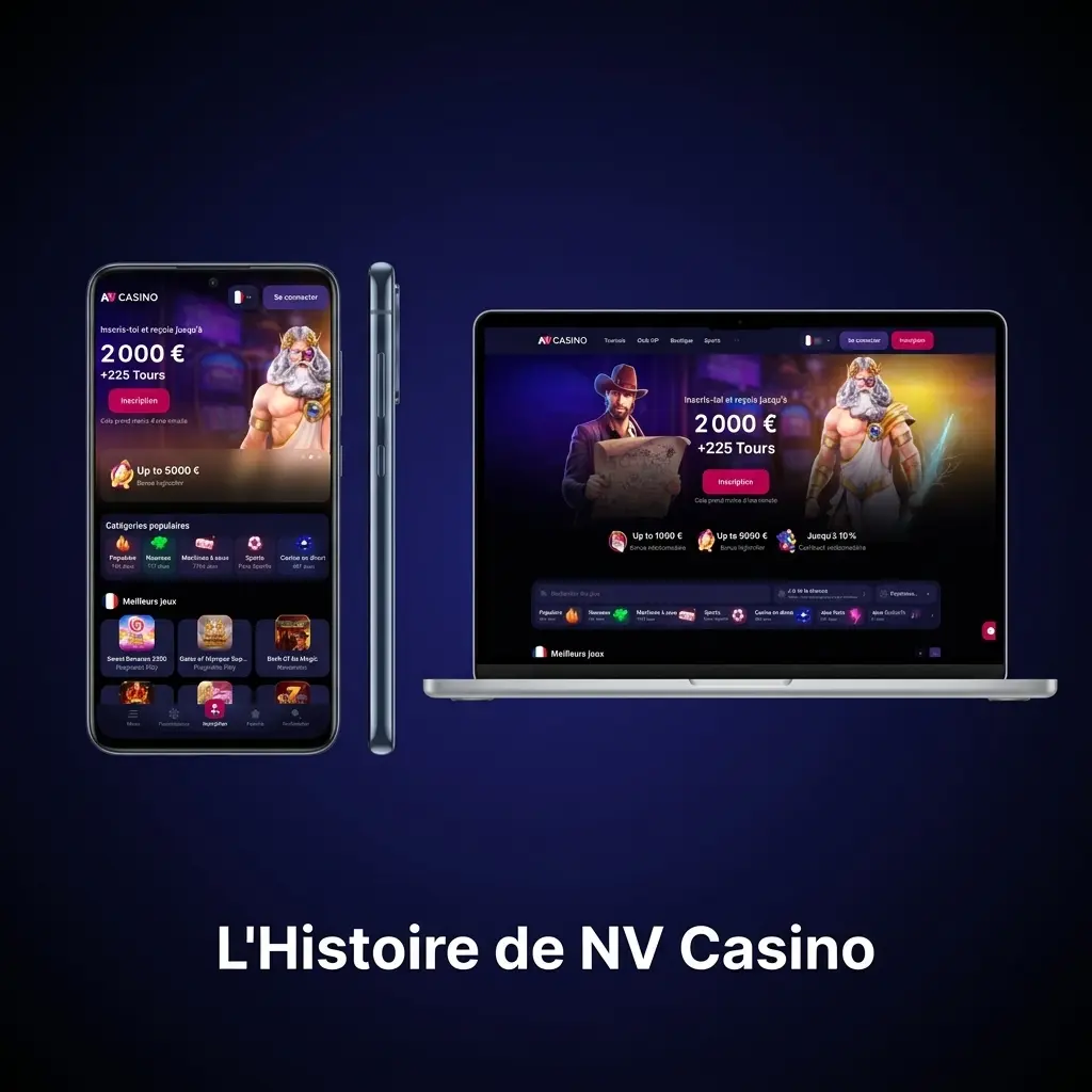 Histoire et positionnement de NV Casino, plateforme de jeux en ligne fondée en 2021 sous licence de Curaçao