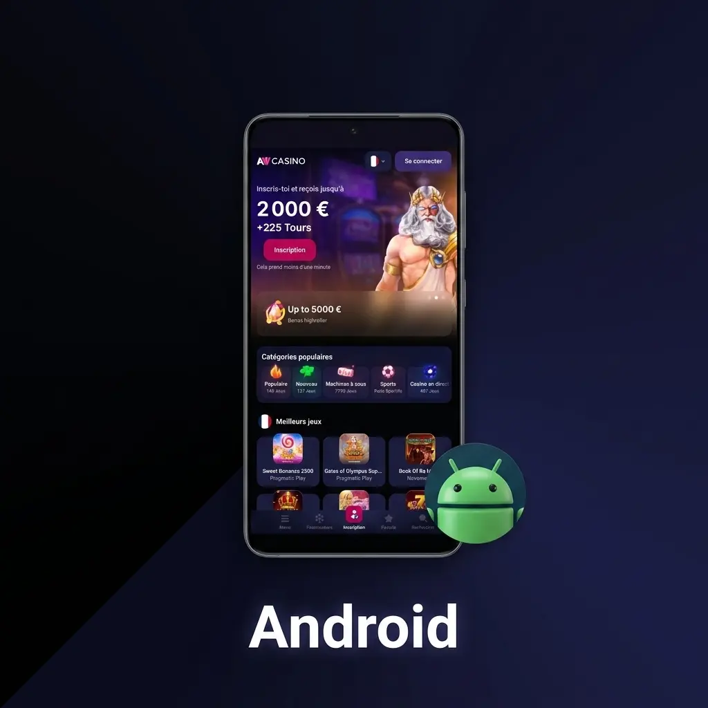 Application NV Casino sur Android, guide d'installation APK étape par étape pour appareils Android 5.0 et supérieur