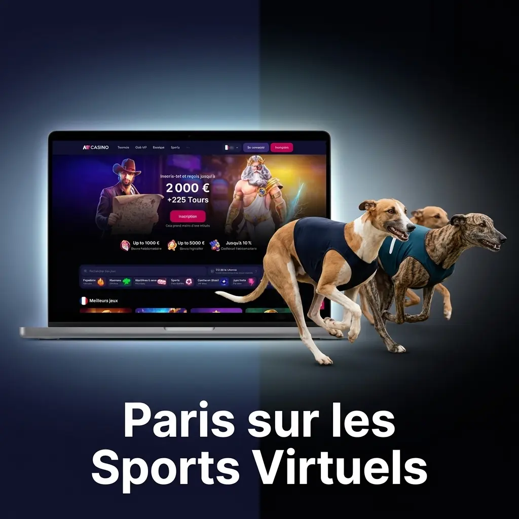 Paris sur les sports virtuels : football, courses hippiques, chiens et tennis disponibles 24h/24 sur NV Casino France