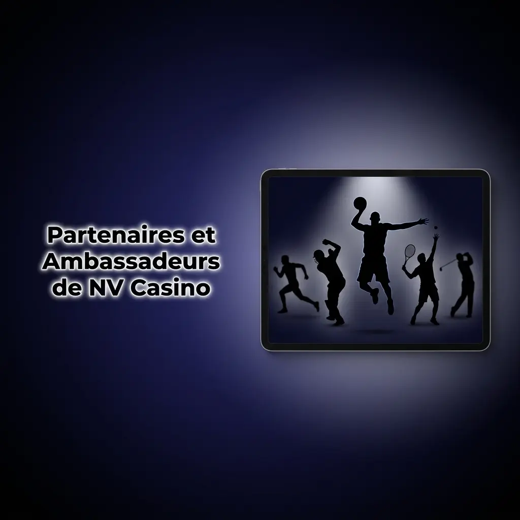 Logo NV Casino avec mention absence de partenaires et ambassadeurs officiels annoncés pour le marché français
