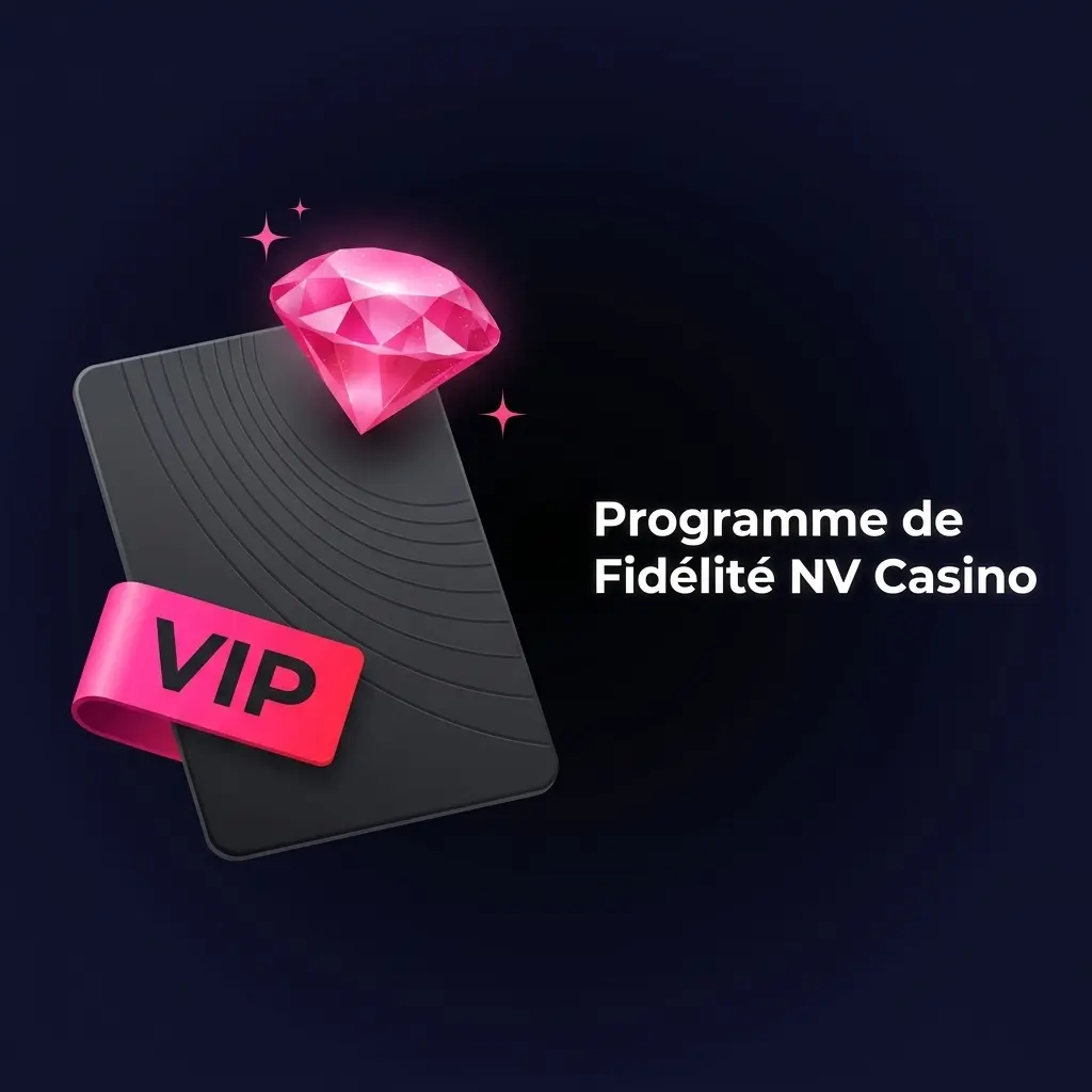 Tableau des niveaux du programme de fidélité NV Casino : Bronze, Argent, Or, Platine, Diamant avec avantages VIP